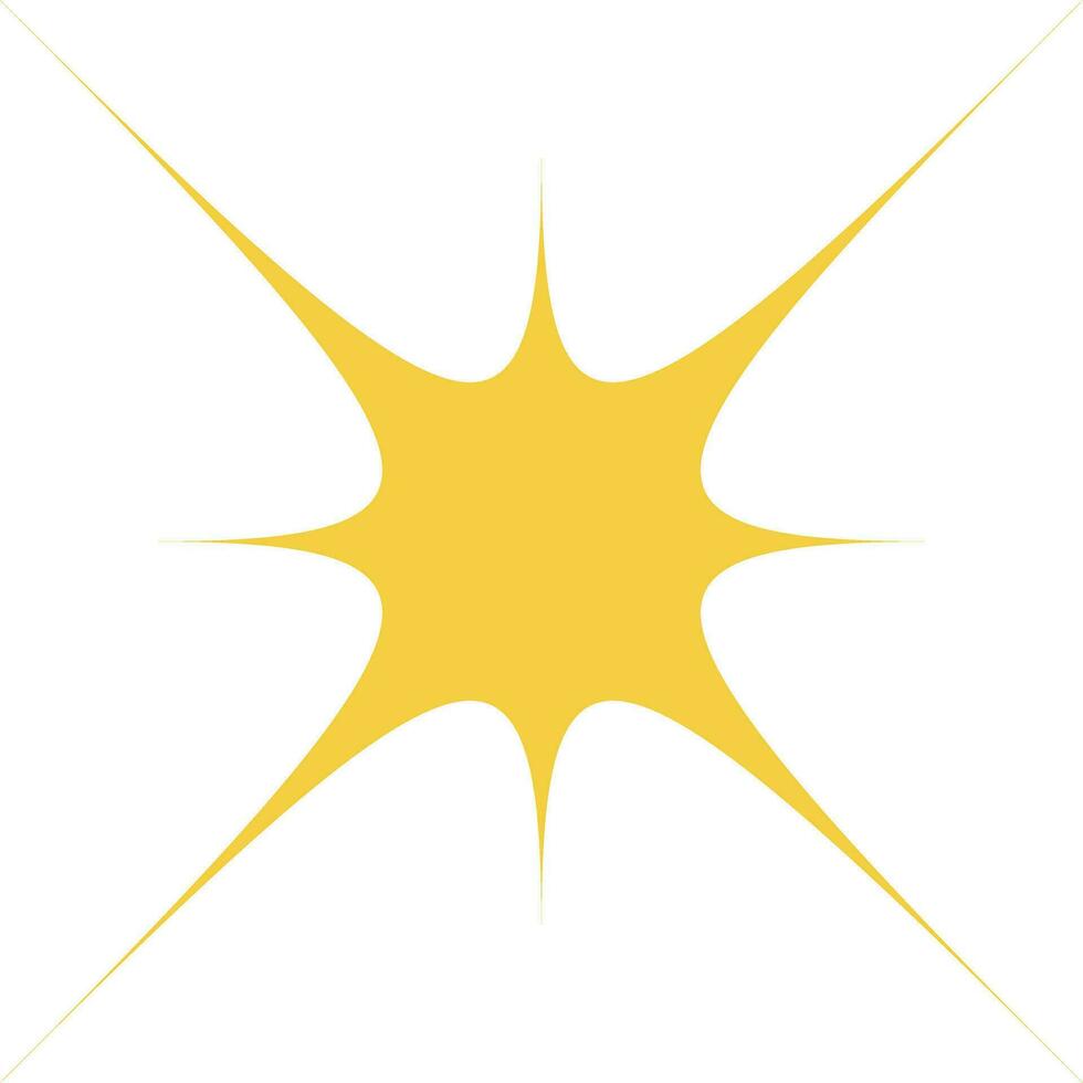 giallo scintillare stella vettore