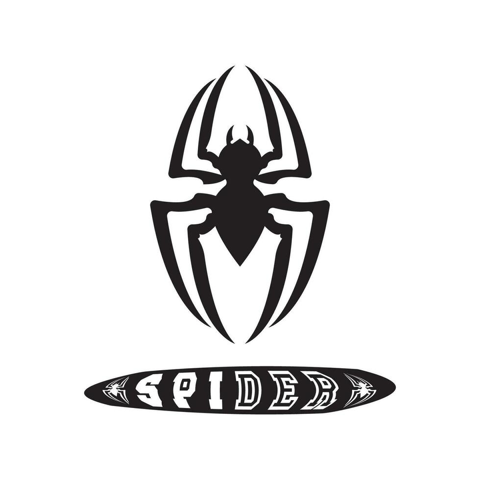 ragno logo icona design vettore