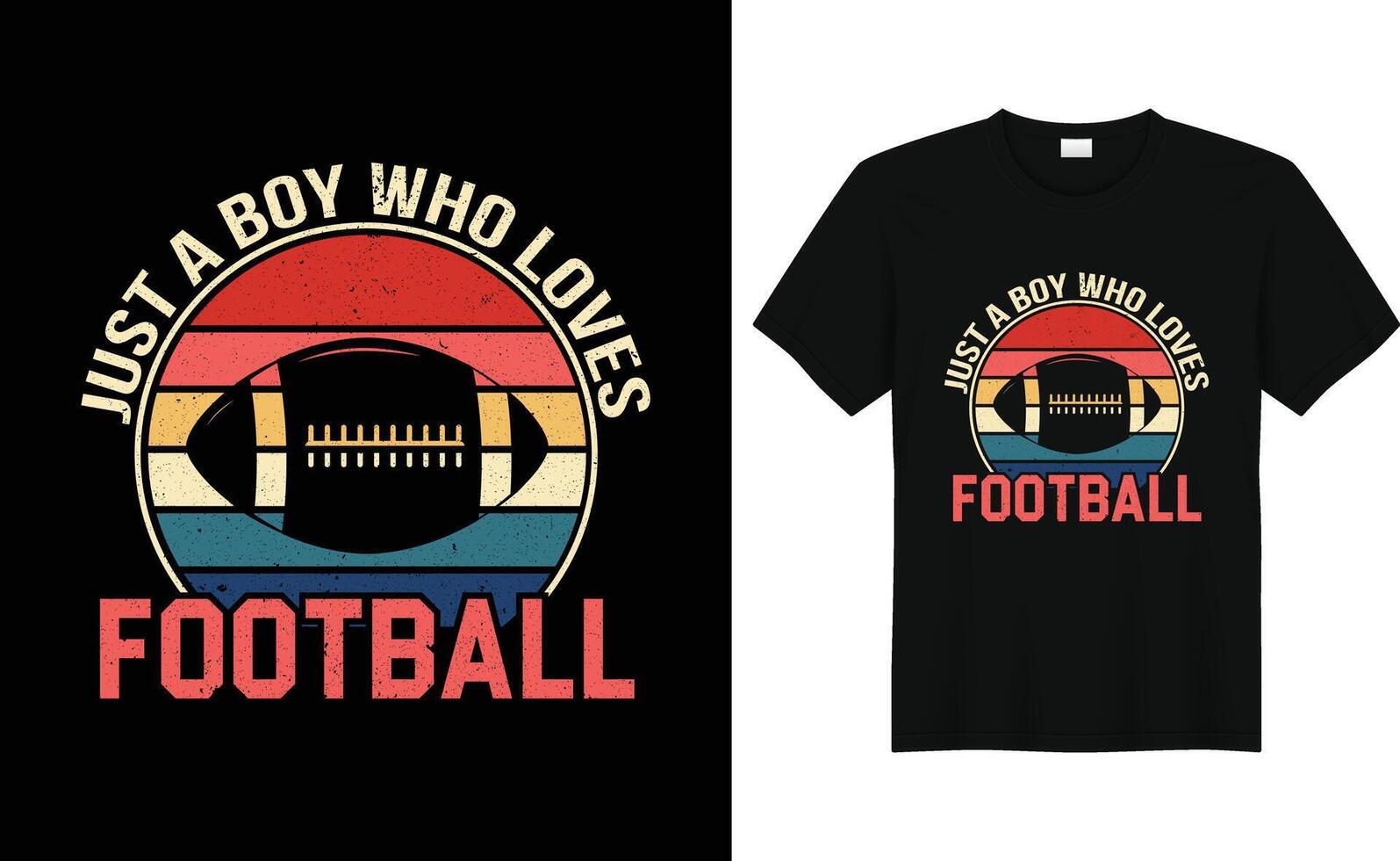 design della maglietta di football americano vettore