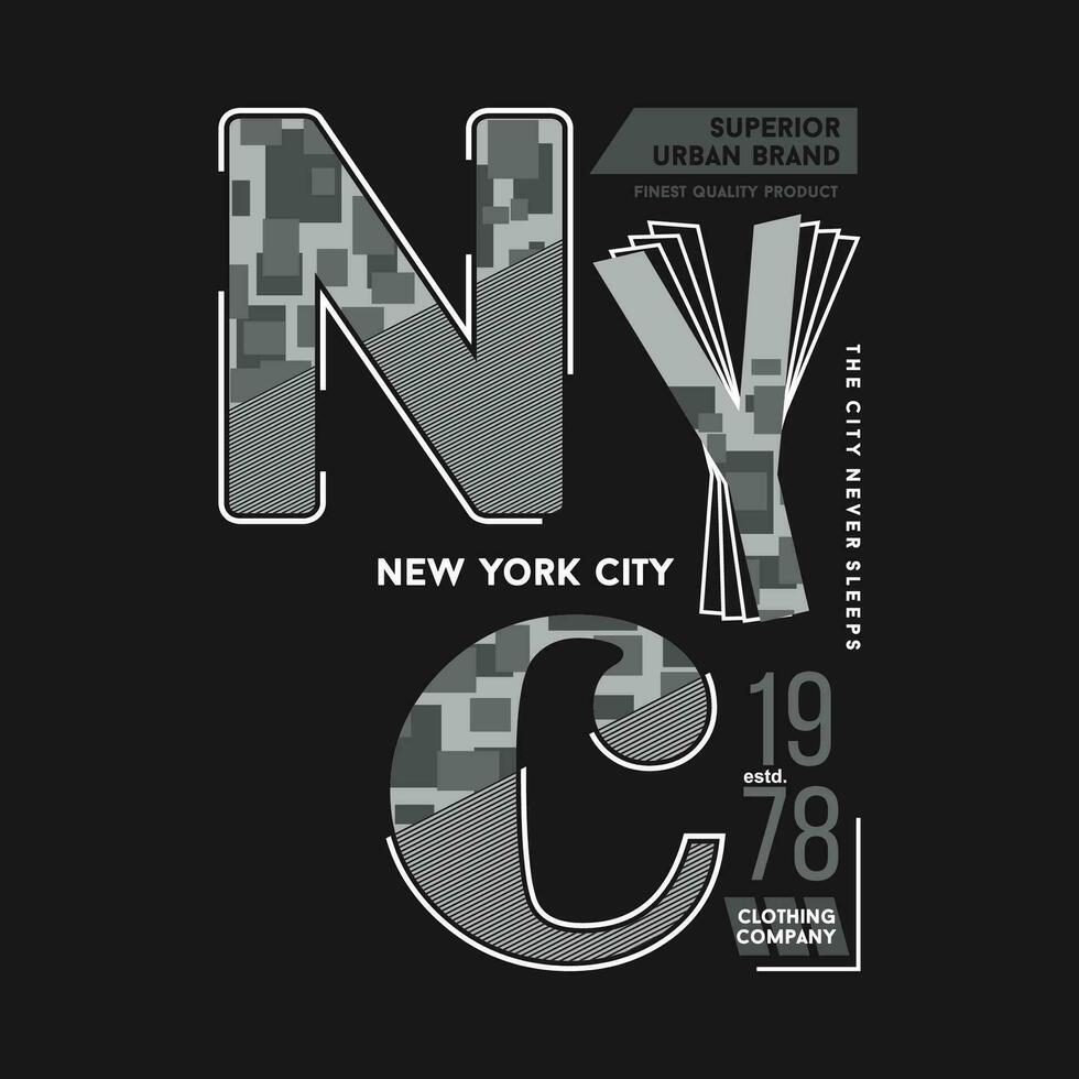 nuovo York città tipografia slogan grafico, t camicia vettore, illustrazione, per freddo casuale Uomini stile vettore