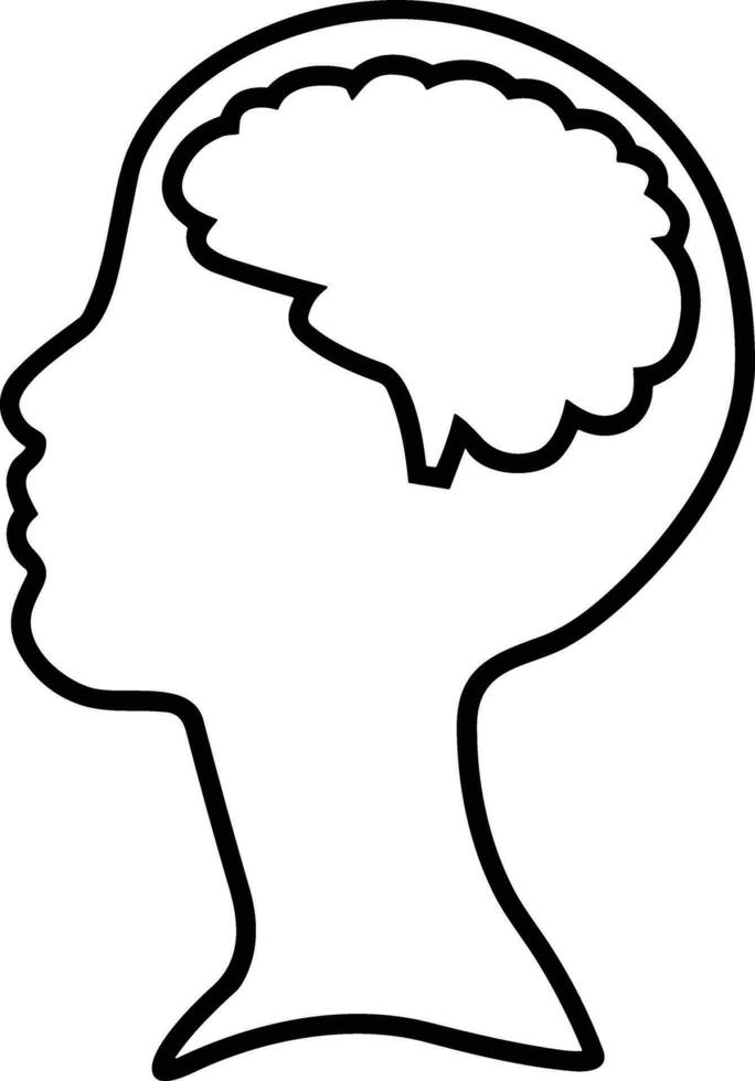 cervello idea simbolo icona vettore Immagine. illustrazione di il creativo intelligenza pensare design Immagine