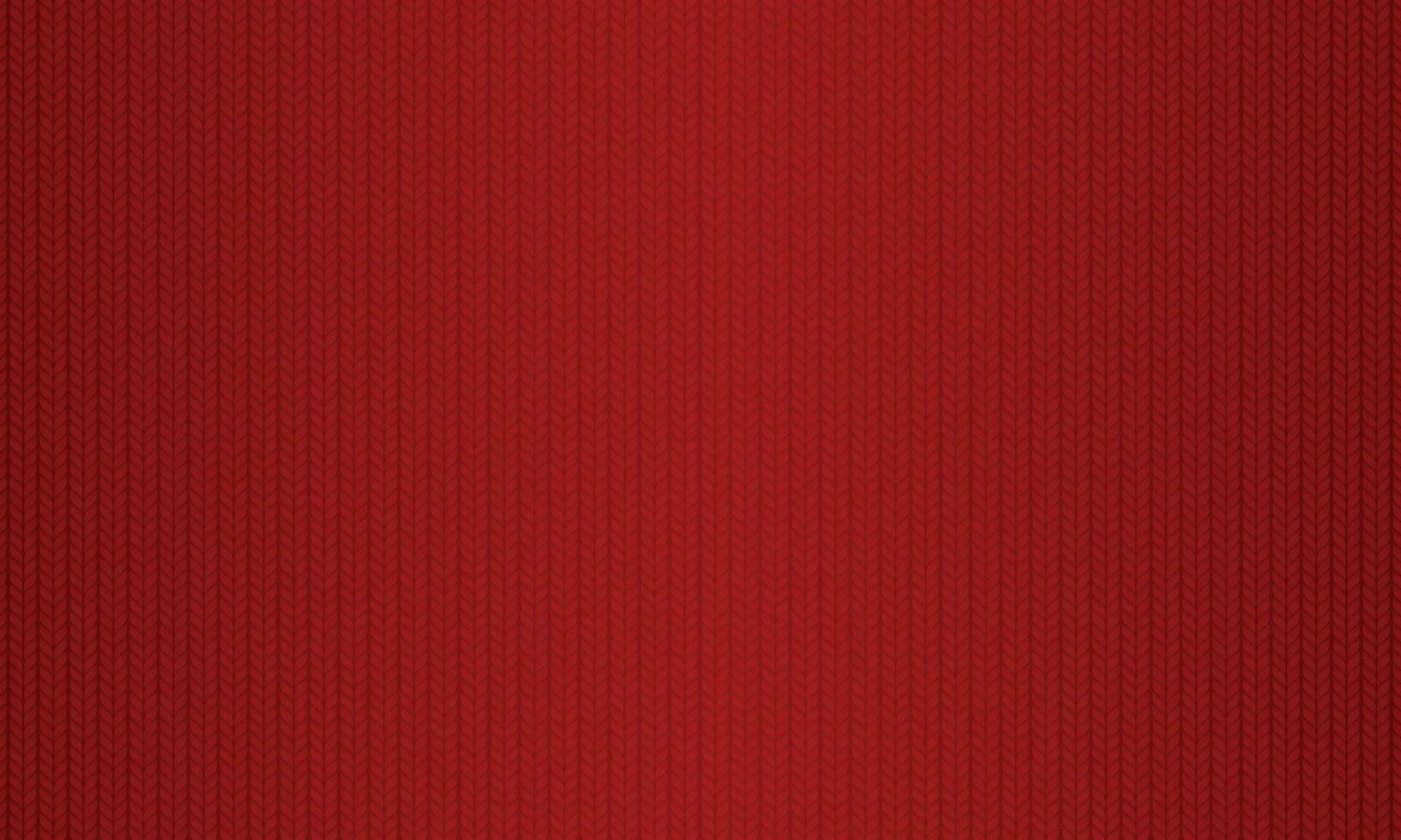 vettore struttura di a maglia tessuto accogliente rosso maglieria modello
