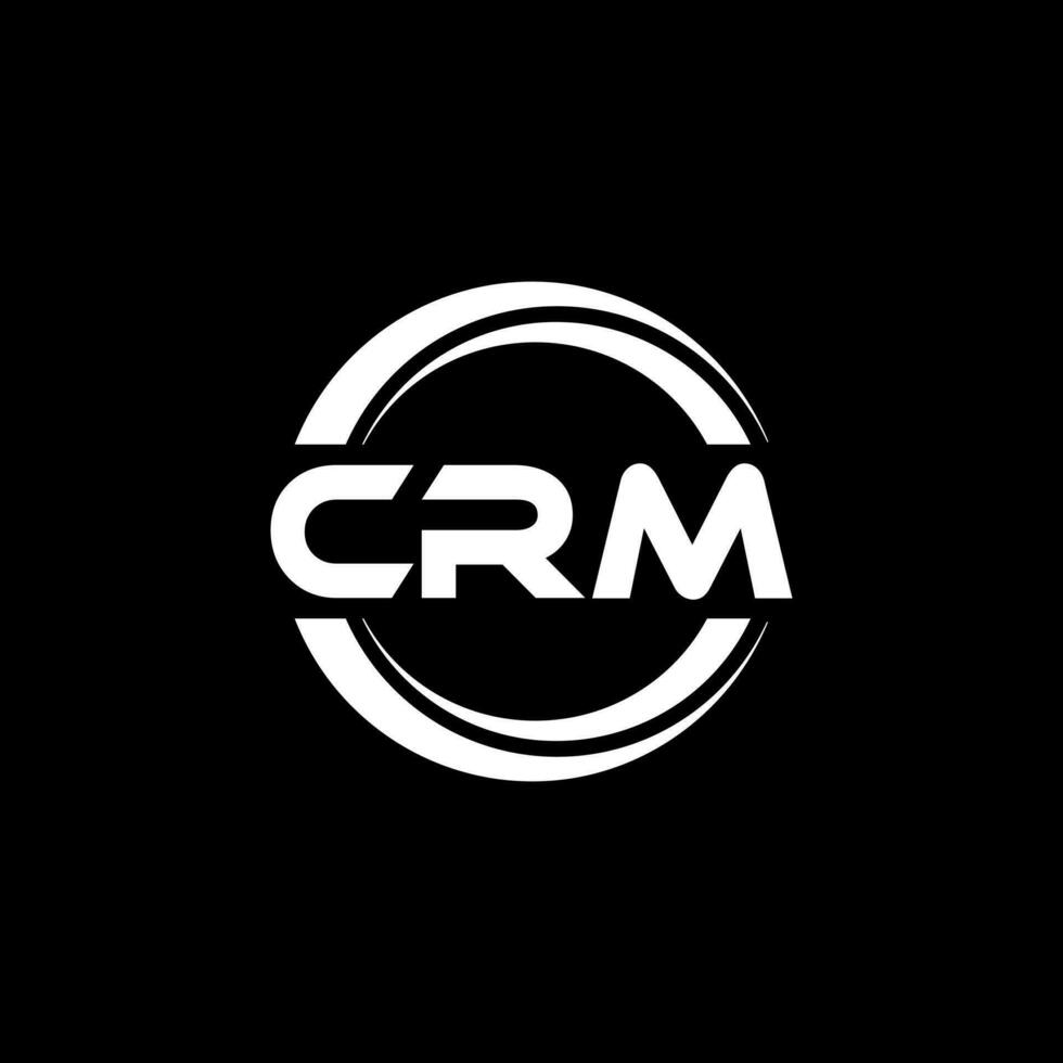 crm logo disegno, ispirazione per un' unico identità. moderno eleganza e creativo design. filigrana il tuo successo con il Impressionante Questo logo. vettore