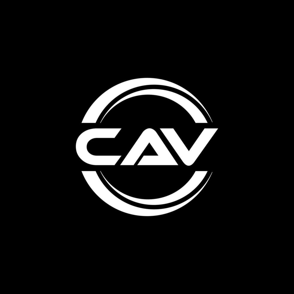 cav logo disegno, ispirazione per un' unico identità. moderno eleganza e creativo design. filigrana il tuo successo con il Impressionante Questo logo. vettore