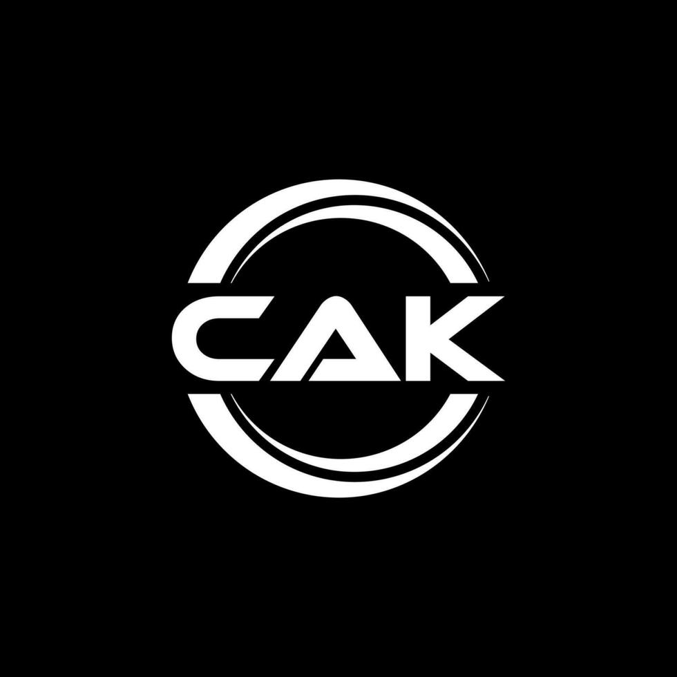 cak logo disegno, ispirazione per un' unico identità. moderno eleganza e creativo design. filigrana il tuo successo con il Impressionante Questo logo. vettore