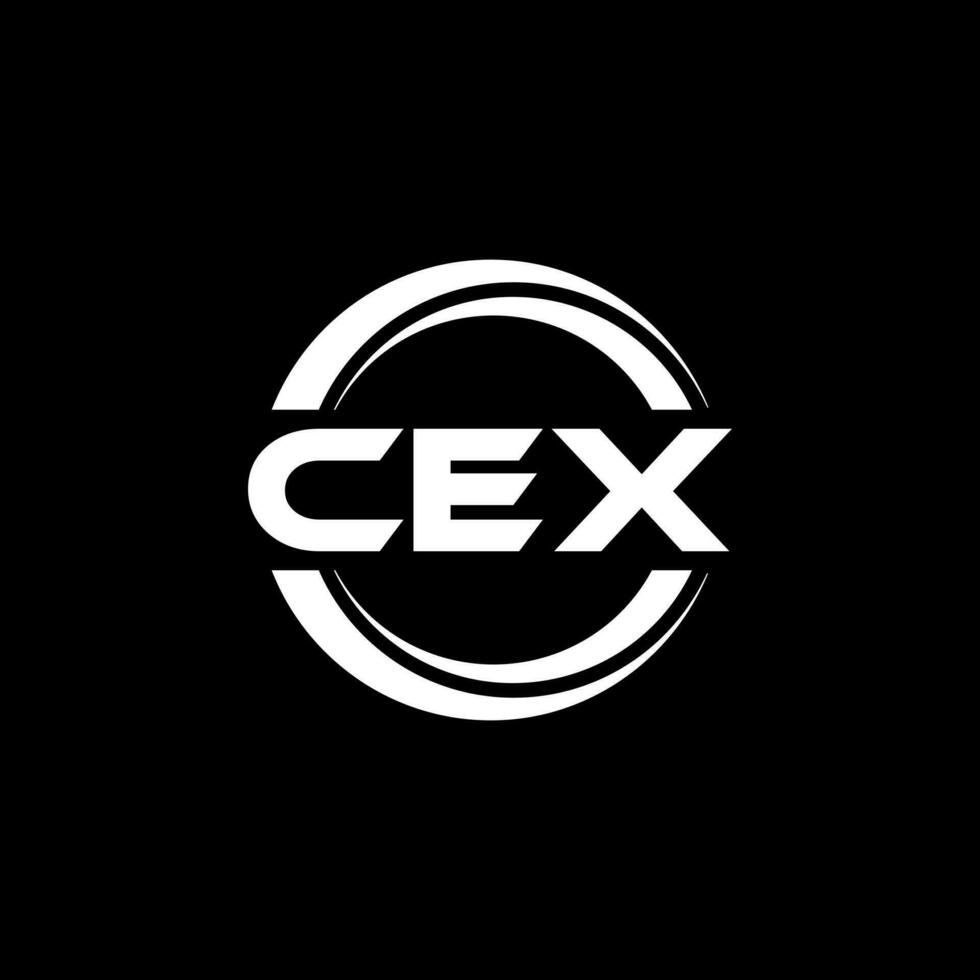 cex logo disegno, ispirazione per un' unico identità. moderno eleganza e creativo design. filigrana il tuo successo con il Impressionante Questo logo. vettore