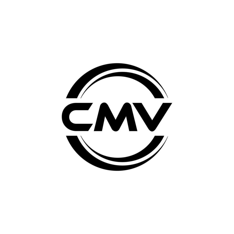 cmv logo disegno, ispirazione per un' unico identità. moderno eleganza e creativo design. filigrana il tuo successo con il Impressionante Questo logo. vettore