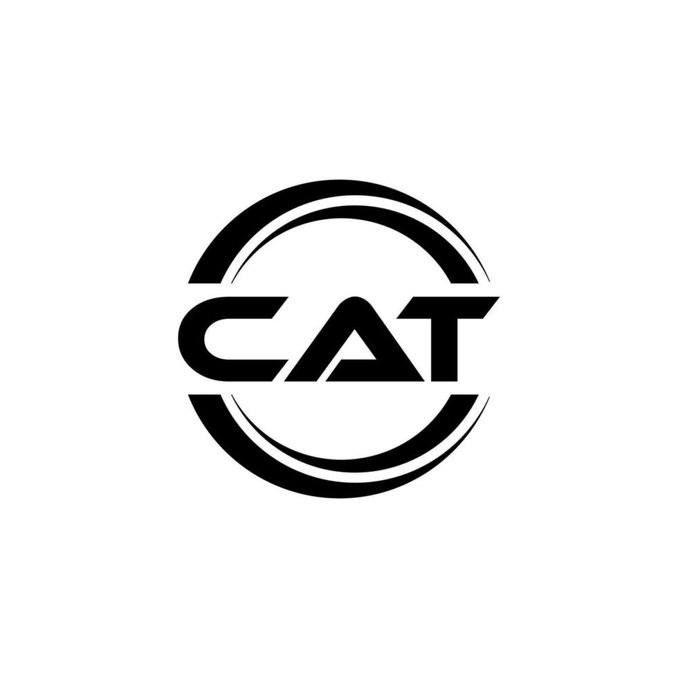 gatto logo disegno, ispirazione per un' unico identità. moderno eleganza e creativo design. filigrana il tuo successo con il Impressionante Questo logo. vettore
