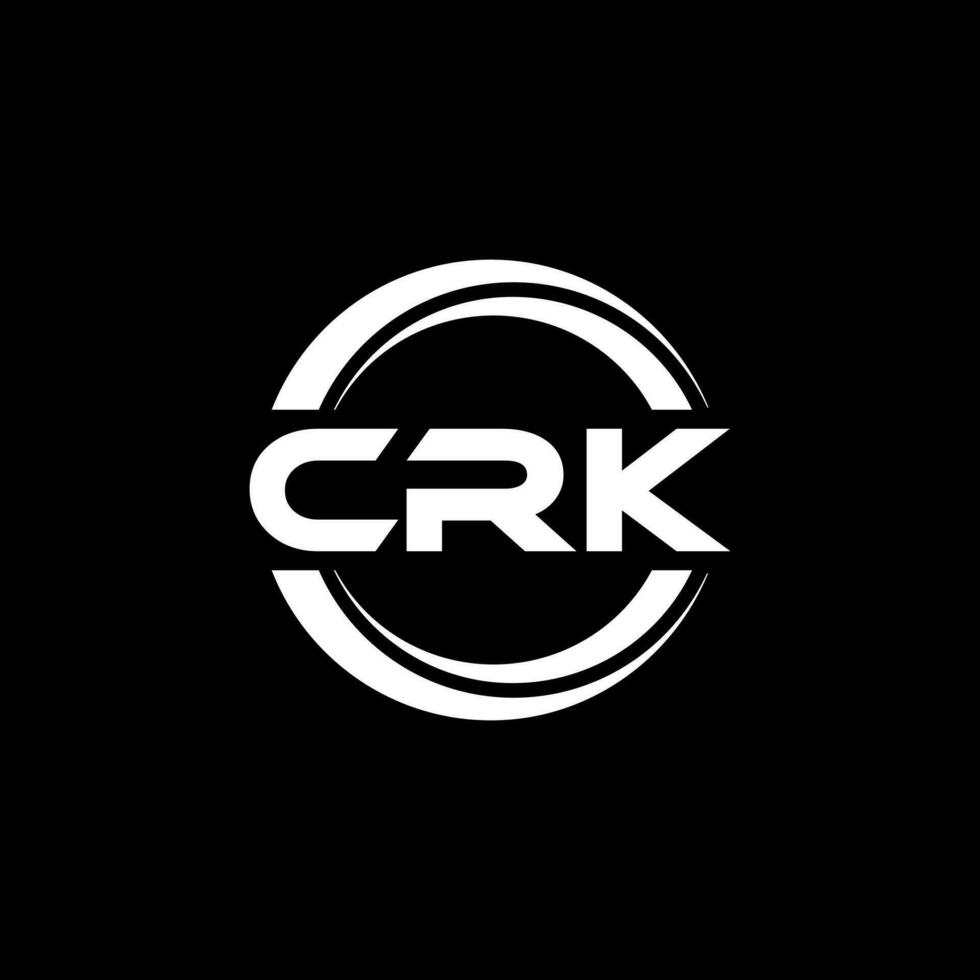 crk logo disegno, ispirazione per un' unico identità. moderno eleganza e creativo design. filigrana il tuo successo con il Impressionante Questo logo. vettore