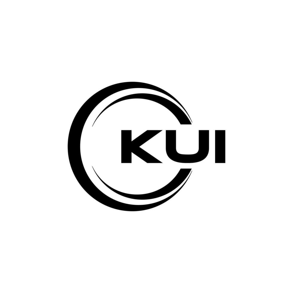 kui logo disegno, ispirazione per un' unico identità. moderno eleganza e creativo design. filigrana il tuo successo con il Impressionante Questo logo. vettore