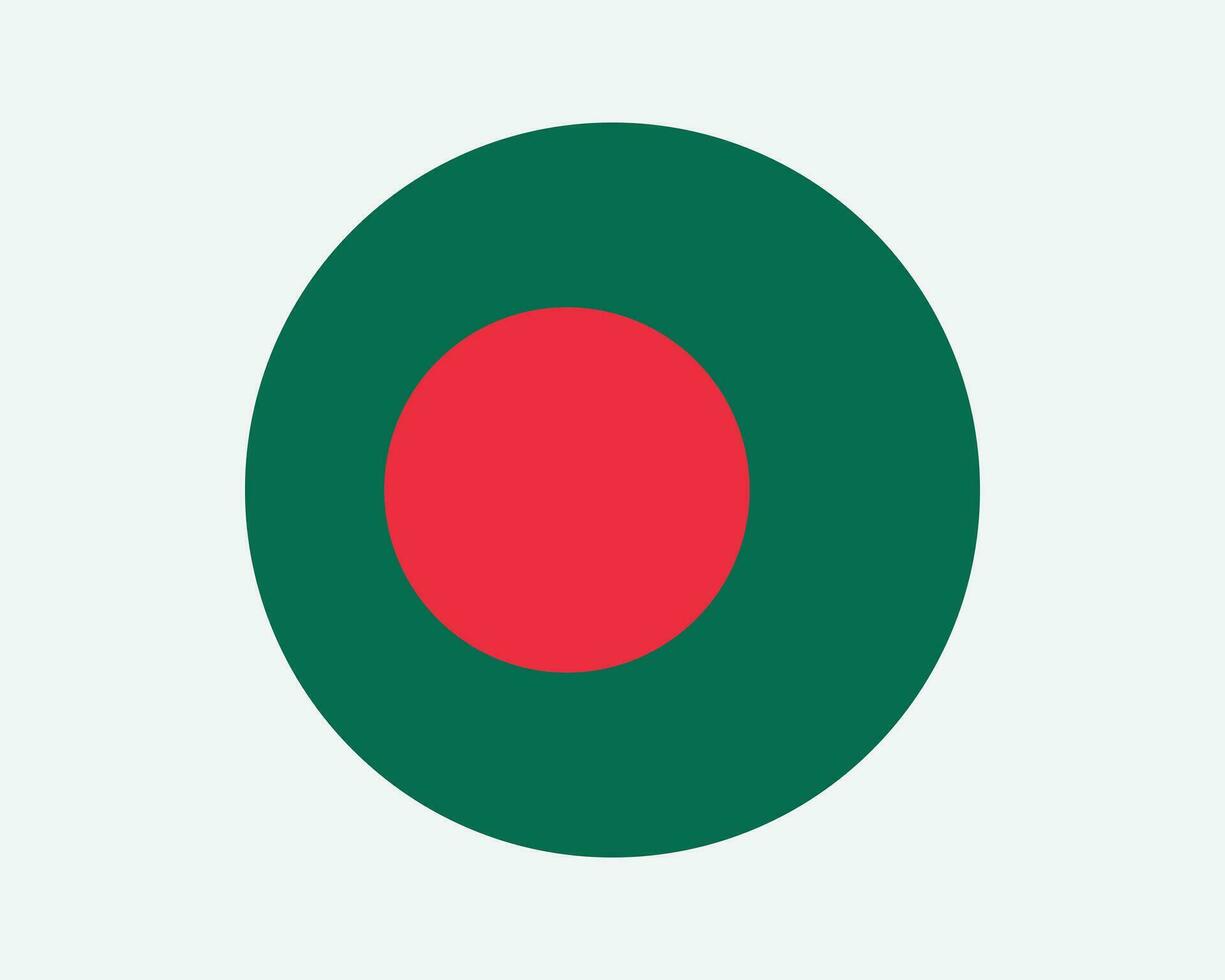 bangladesh il giro nazione bandiera. circolare bangladeshi nazionale bandiera. persone repubblica di bangladesh cerchio forma pulsante striscione. eps vettore illustrazione.