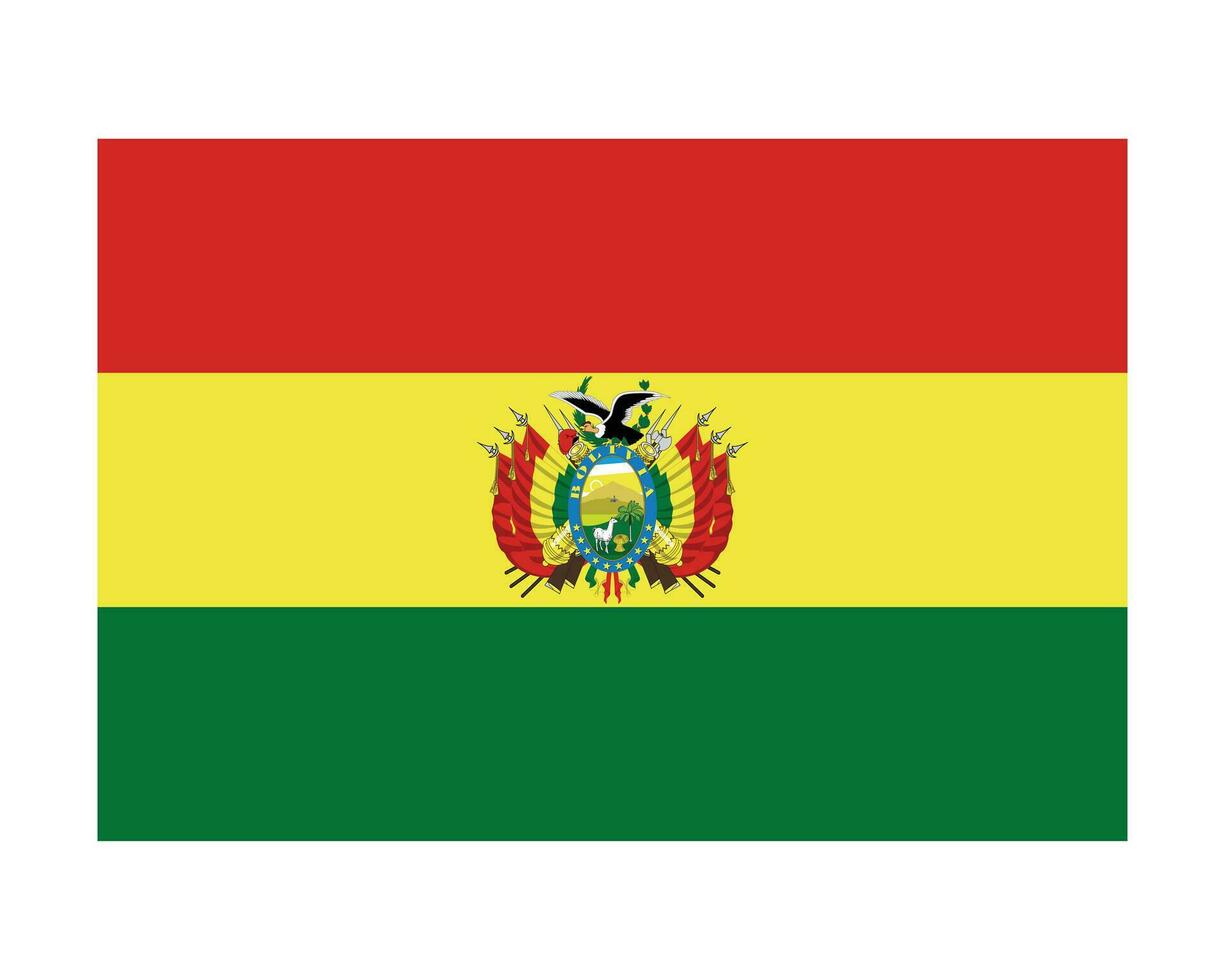 nazionale bandiera di Bolivia. boliviano nazione bandiera. plurinazionale stato di Bolivia dettagliato striscione. eps vettore illustrazione tagliare file.