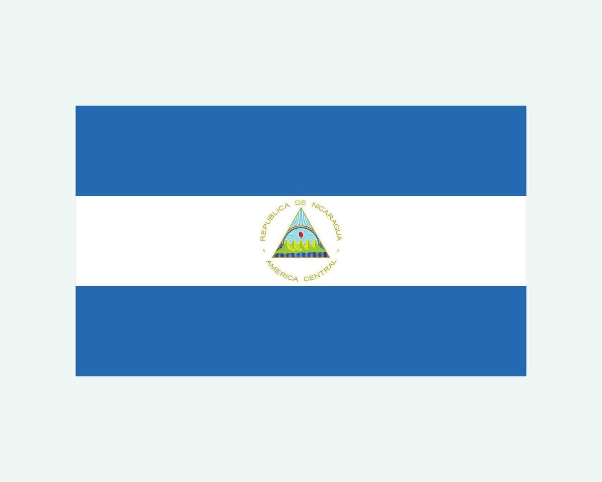 nazionale bandiera di Nicaragua. nicaraguense nazione bandiera. repubblica di Nicaragua dettagliato striscione. eps vettore illustrazione.