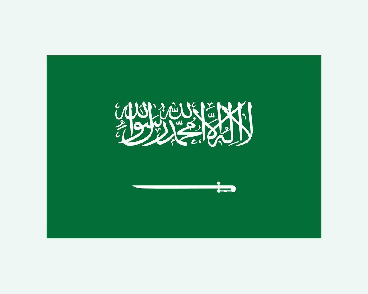nazionale bandiera di Arabia arabia. Arabia arabo nazione bandiera. regno di Arabia arabia dettagliato striscione. eps vettore illustrazione tagliare file.