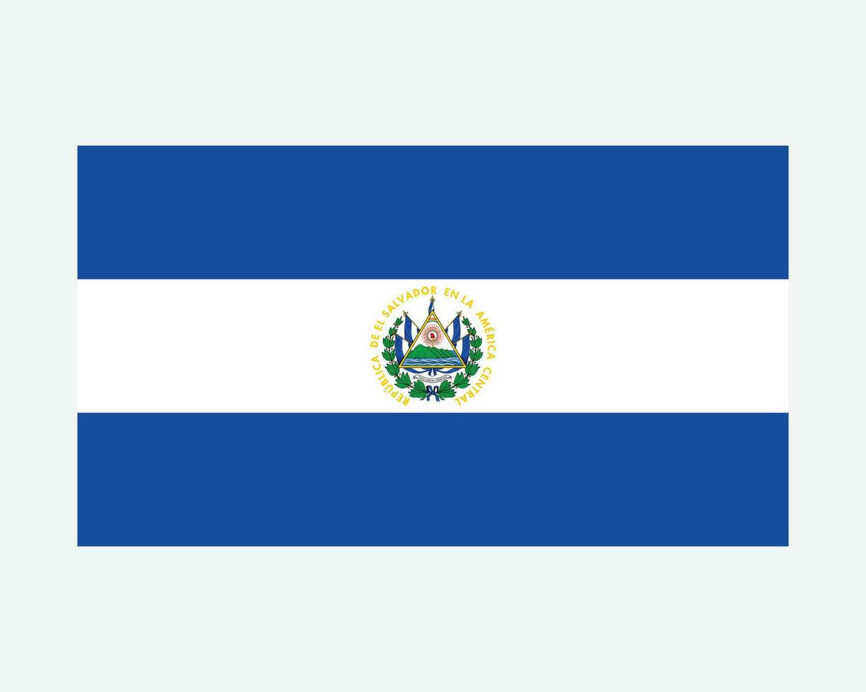 nazionale bandiera di EL salvatore. salvadoregno nazione bandiera. repubblica di EL salvador dettagliato striscione. eps vettore illustrazione.