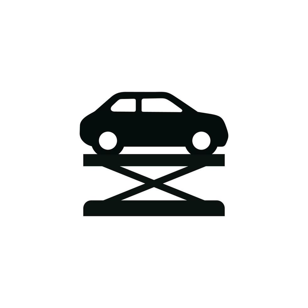 auto sollevamento icona isolato su bianca sfondo vettore