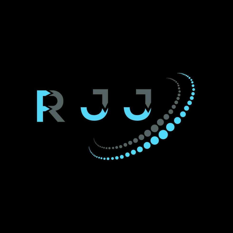 rjj lettera logo creativo design. rjj unico design. vettore