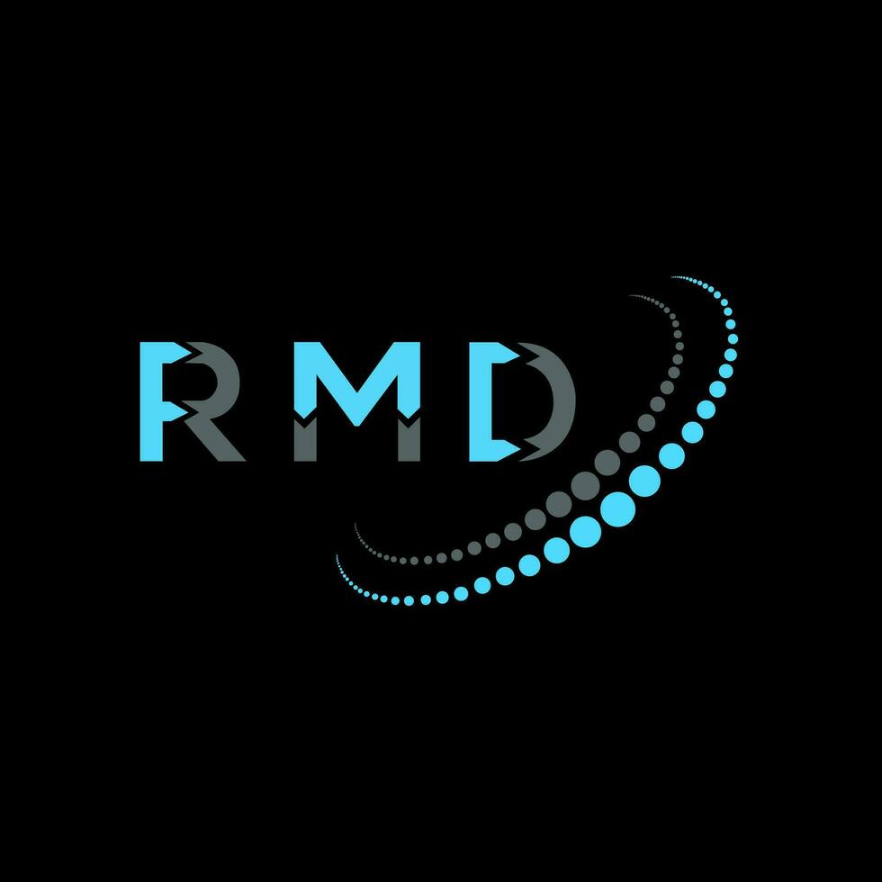 rmd lettera logo creativo design. rmd unico design. vettore
