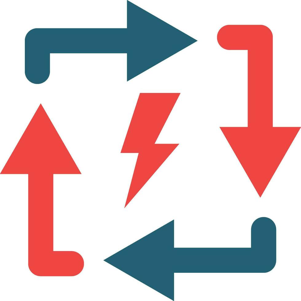 rinnovabile energia glifo Due colore icona per personale e commerciale uso. vettore