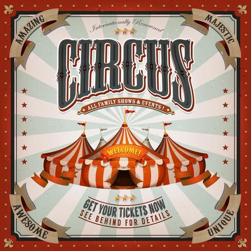 Vintage Circus Background vettore