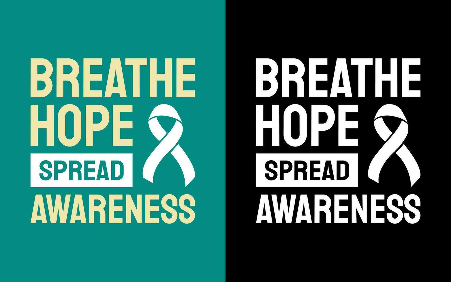 respirare speranza, diffusione consapevolezza. polmone cancro consapevolezza. tipografia citazioni. vettore