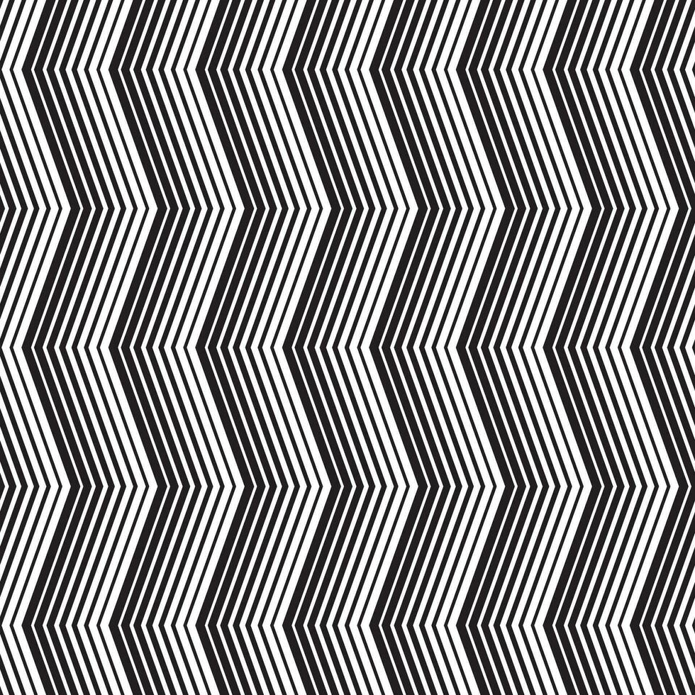 zigzag senza soluzione di continuità modello vettore illustrazione, nero e bianca.