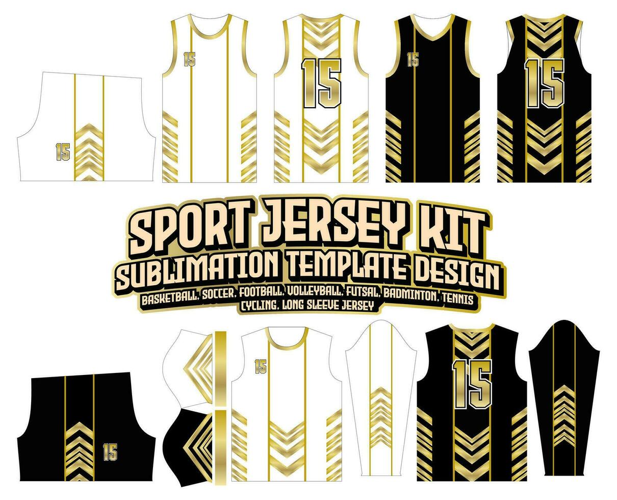 pendenza oro freccia maglia design abbigliamento sportivo sfondo vettore