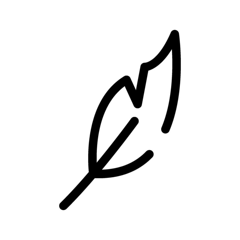 piuma icona vettore simbolo design illustrazione