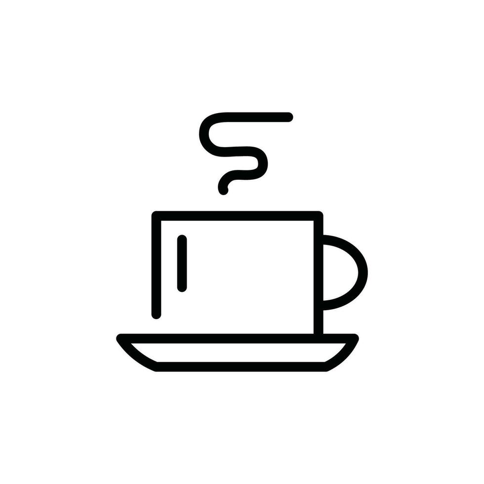 caffè tazza icona design simpatico per vedere vettore