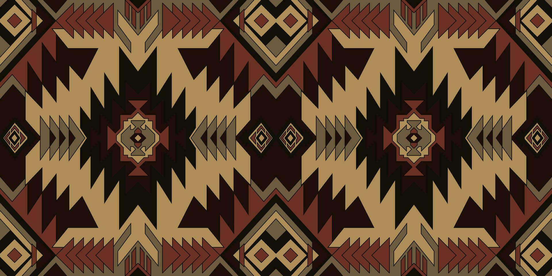 nativo americano sud-ovest, azteco, navajo senza soluzione di continuità modello. tribale nero e bianca geometrico Stampa. etnico design sfondo, tessuto, coperchio, tessile, tappeto, lenzuolo. vettore