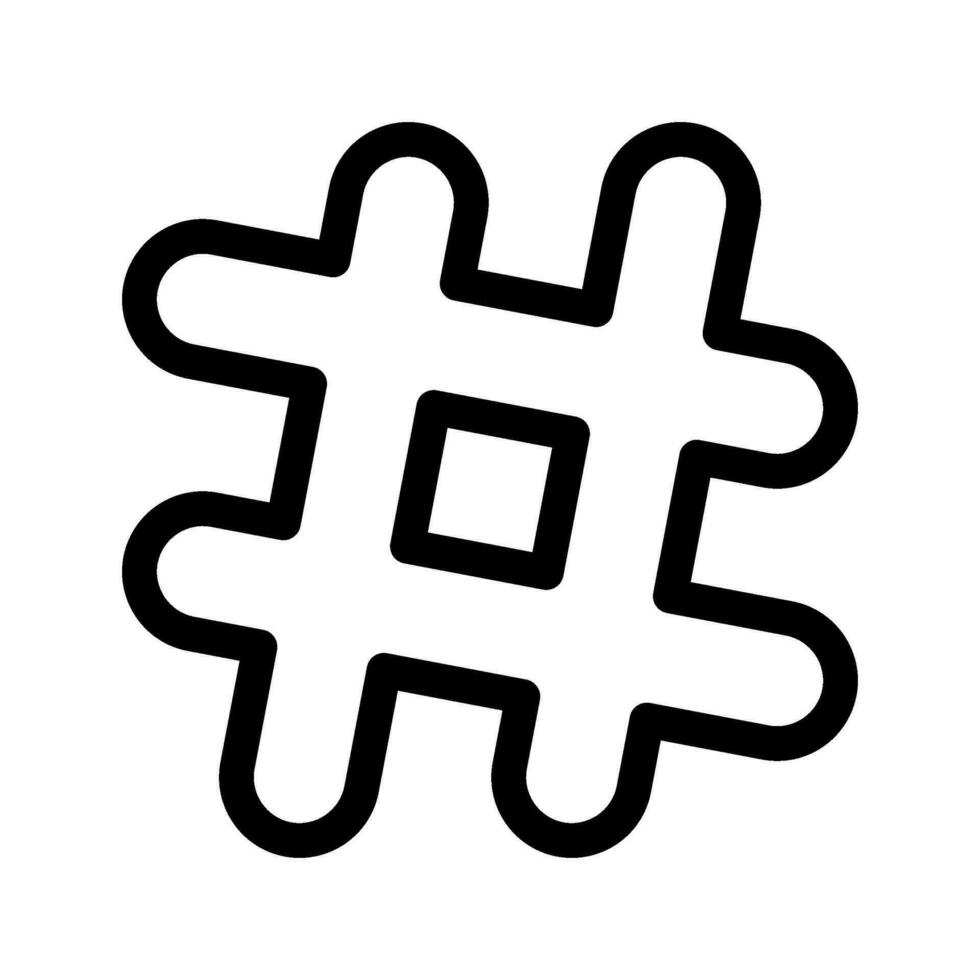 hashtag icona vettore simbolo design illustrazione