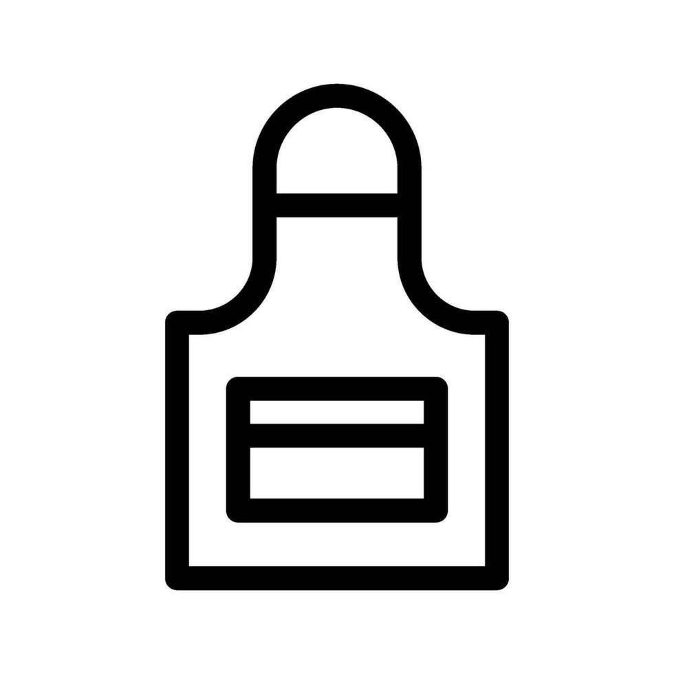 grembiule icona vettore simbolo design illustrazione