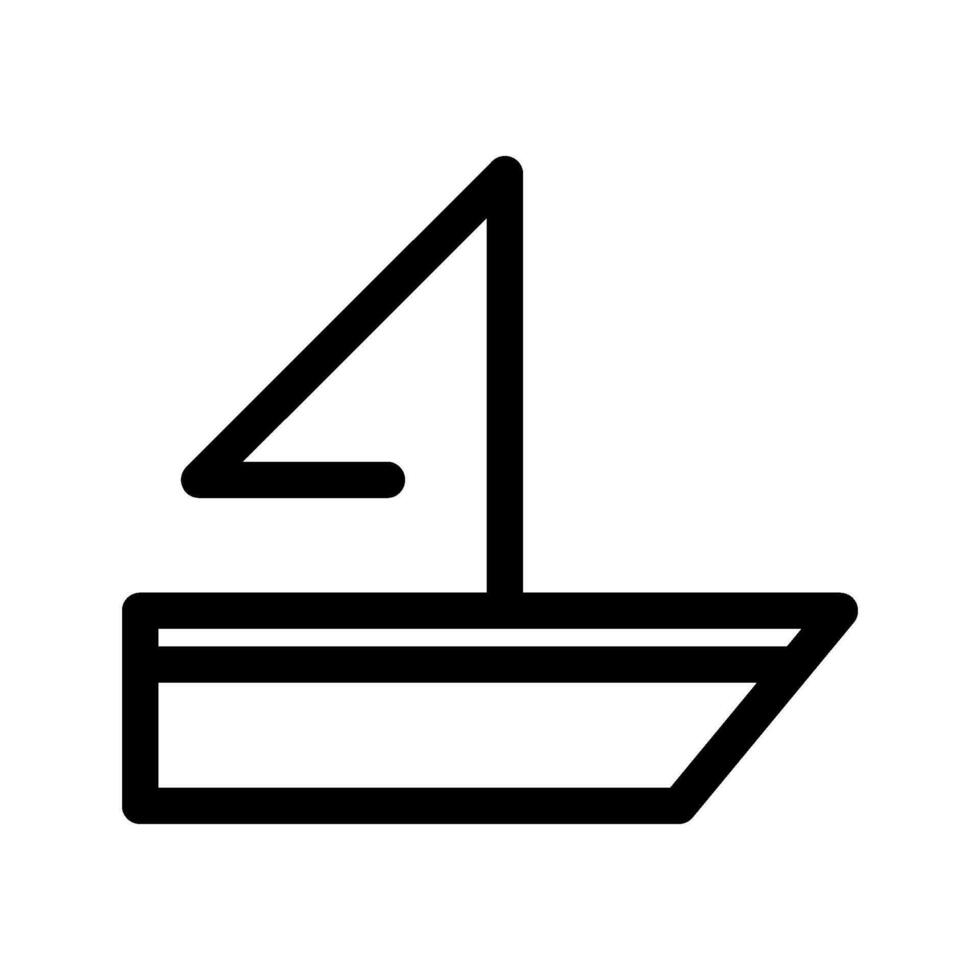 barca a vela icona vettore simbolo design illustrazione