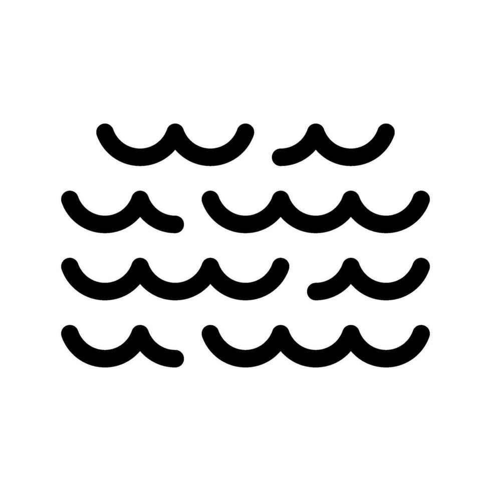 oceano icona vettore simbolo design illustrazione