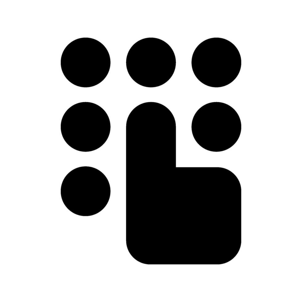 Codice PIN icona vettore simbolo design illustrazione