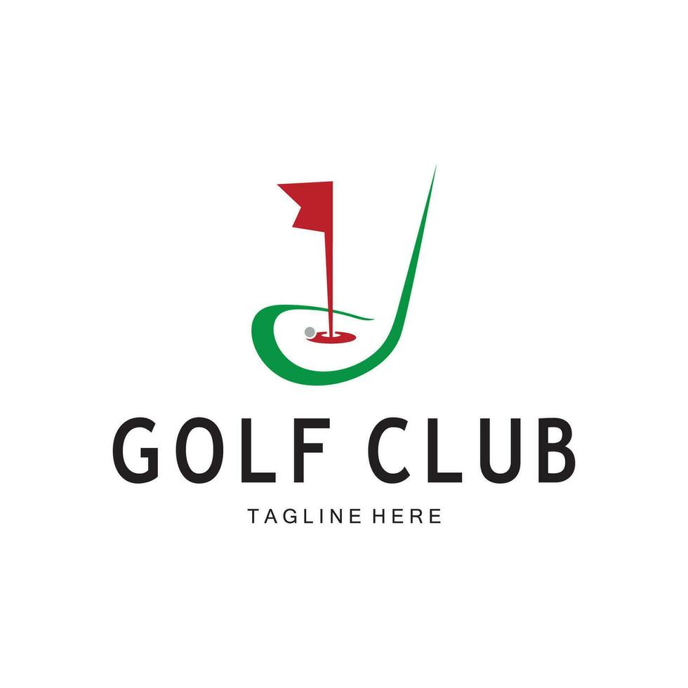 golf palla logo, golf design bastone logo, logo per professionale golf squadra, golf club, torneo, golf memorizzare attività commerciale, golf corso, evento vettore