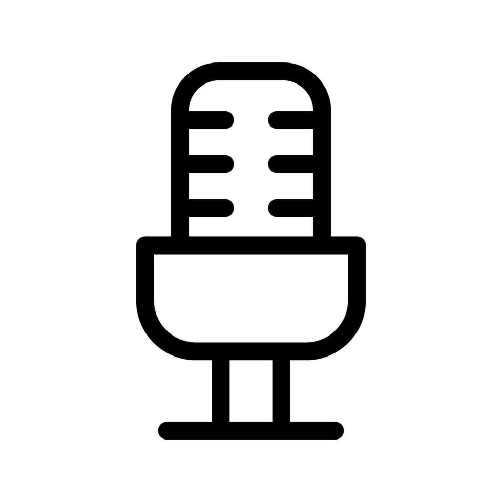 microfono icona vettore simbolo design illustrazione