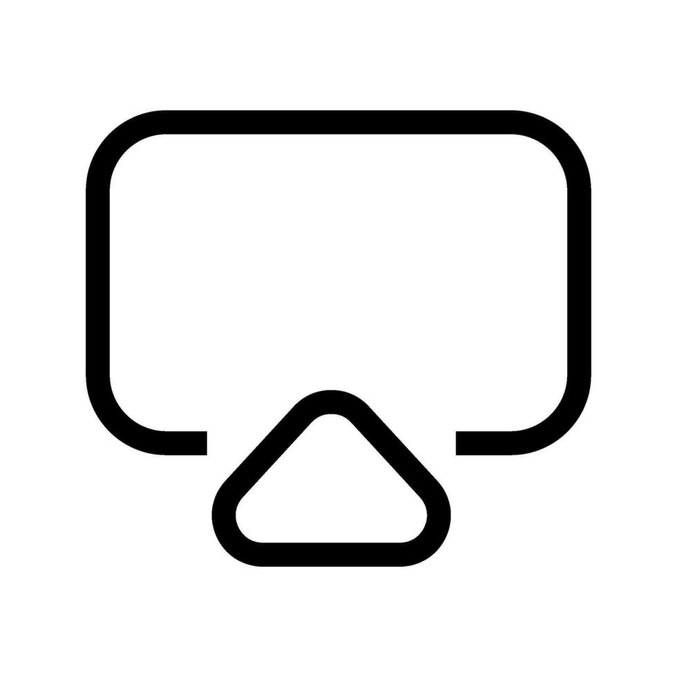 schermo icona vettore simbolo design illustrazione