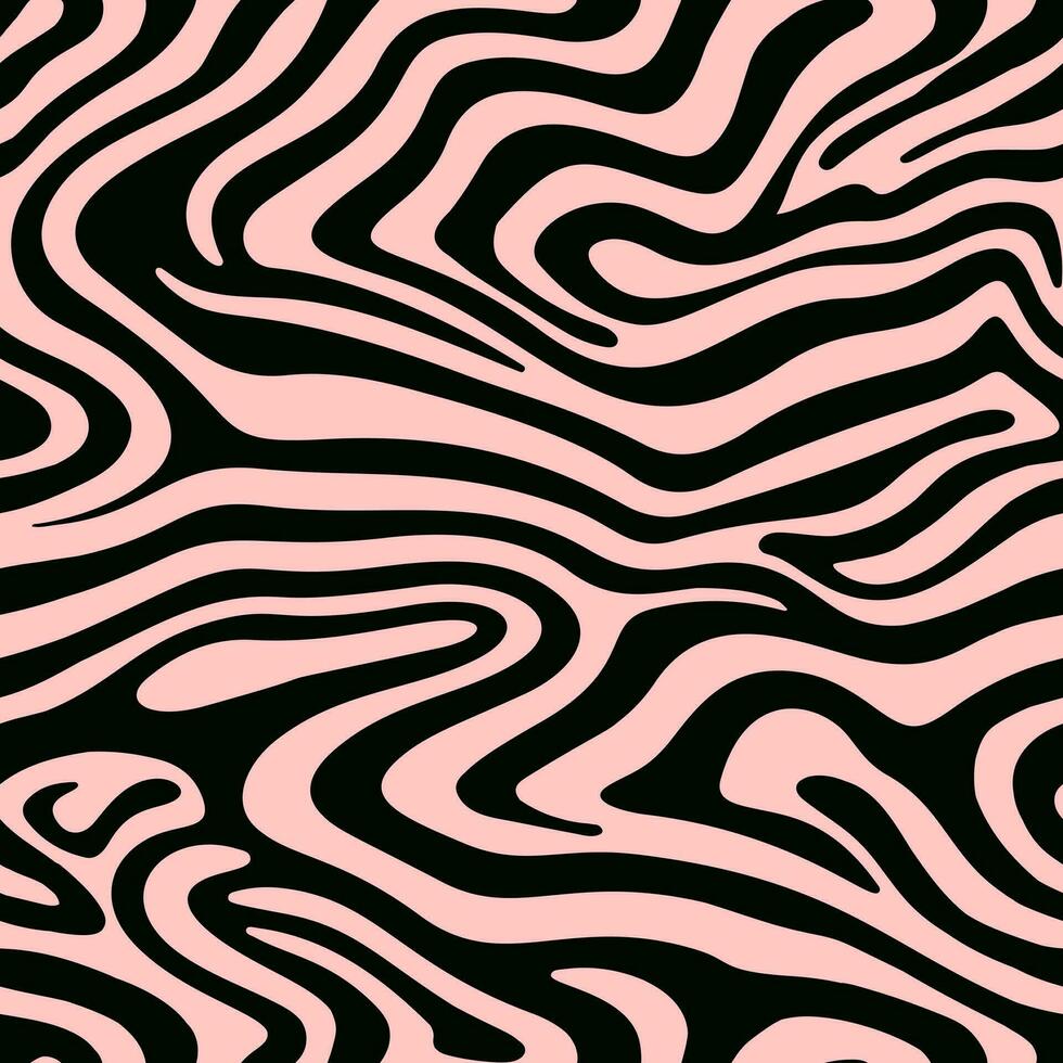 astratto curva forma senza soluzione di continuità modello. creativo zebra pelle sfondo. dinamico onda superficie ornamento. creativo Linee piastrella. vettore