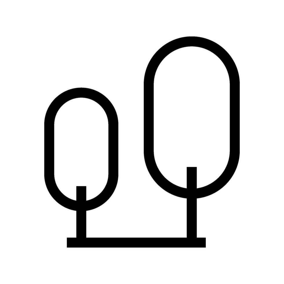 albero icona vettore simbolo design illustrazione