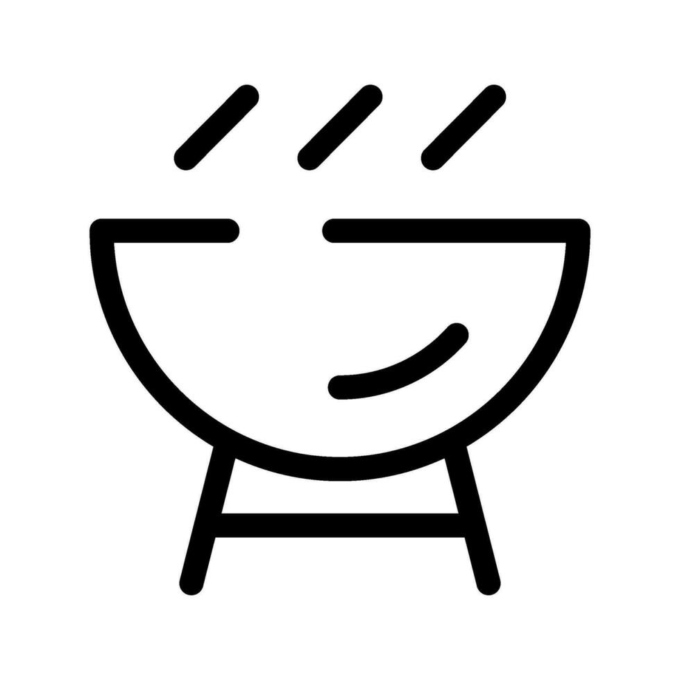 bbq griglia icona vettore simbolo design illustrazione