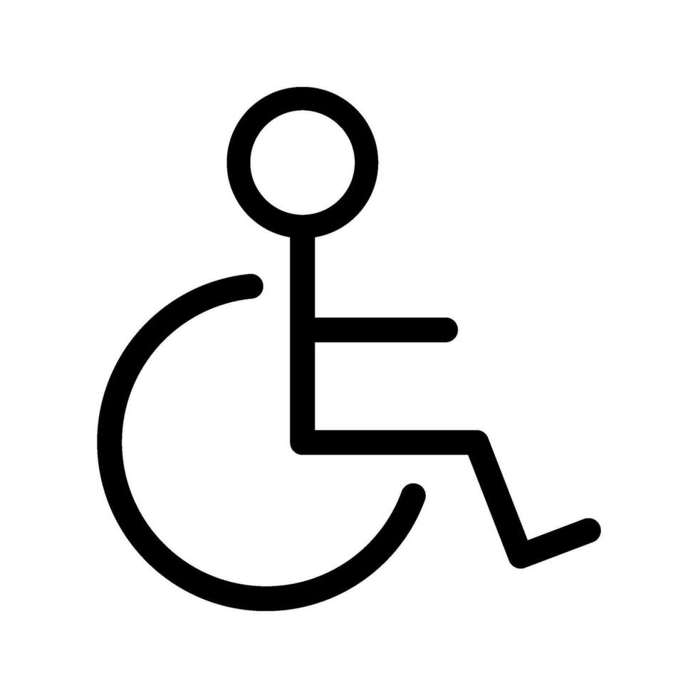 disabilità icona vettore simbolo design illustrazione