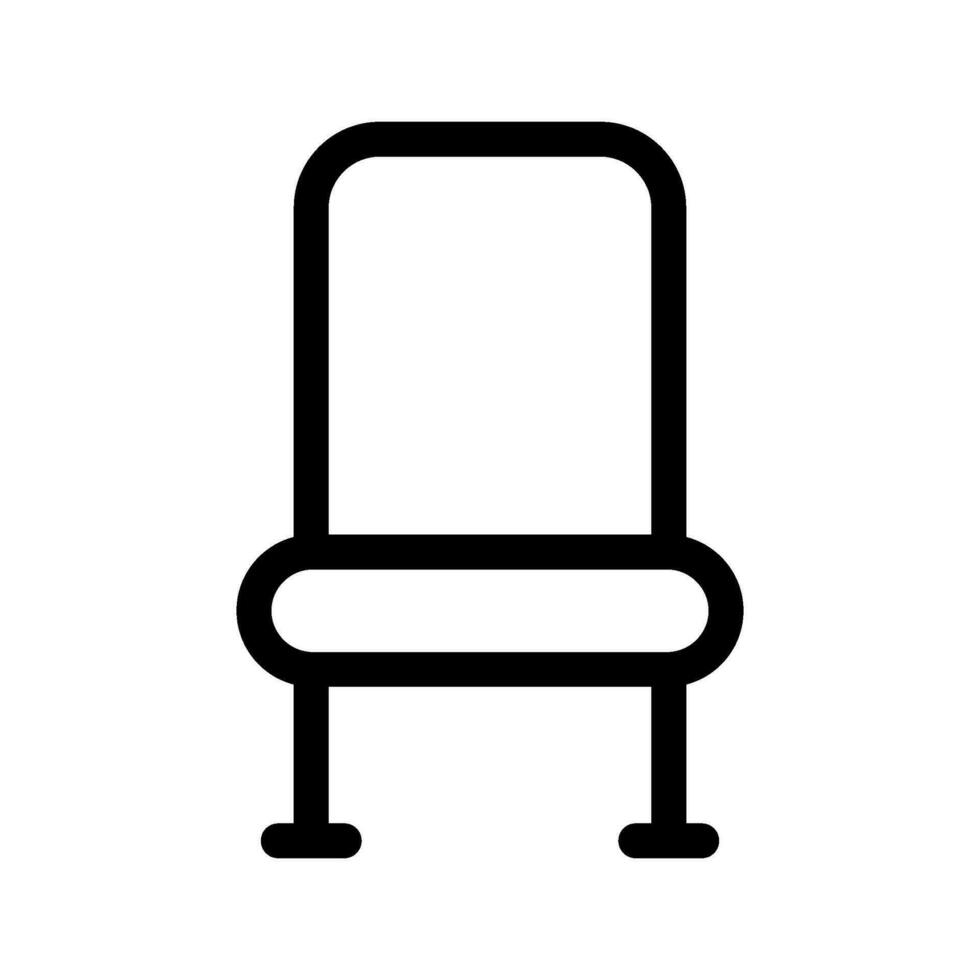 sedia icona vettore simbolo design illustrazione