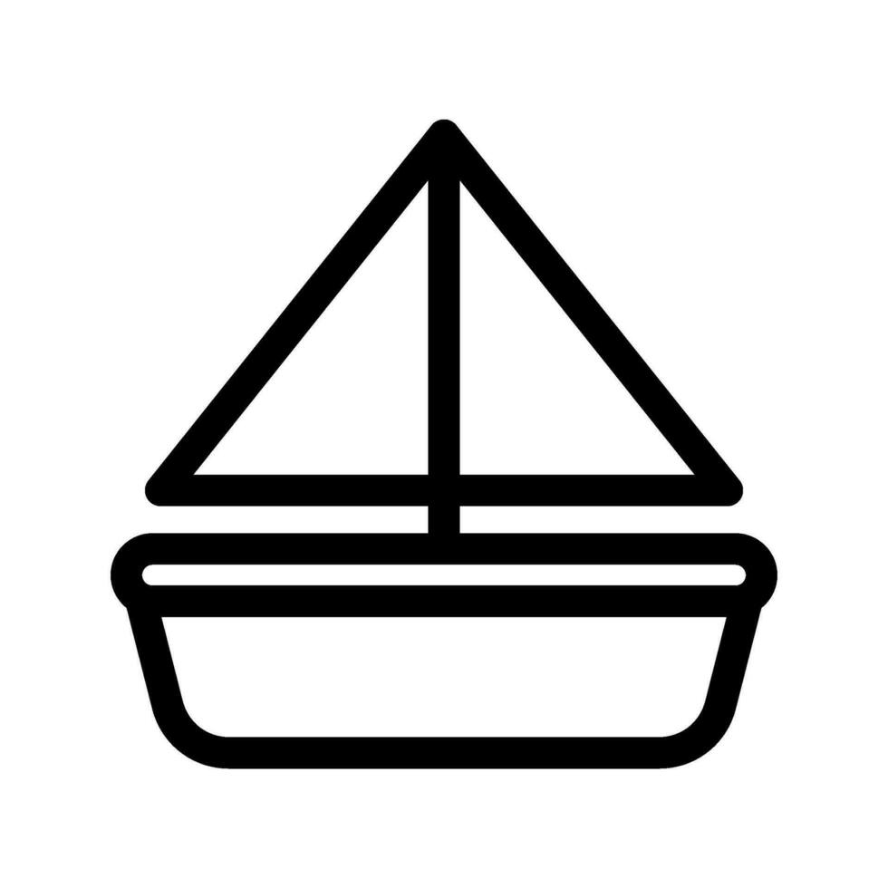 barca icona vettore simbolo design illustrazione