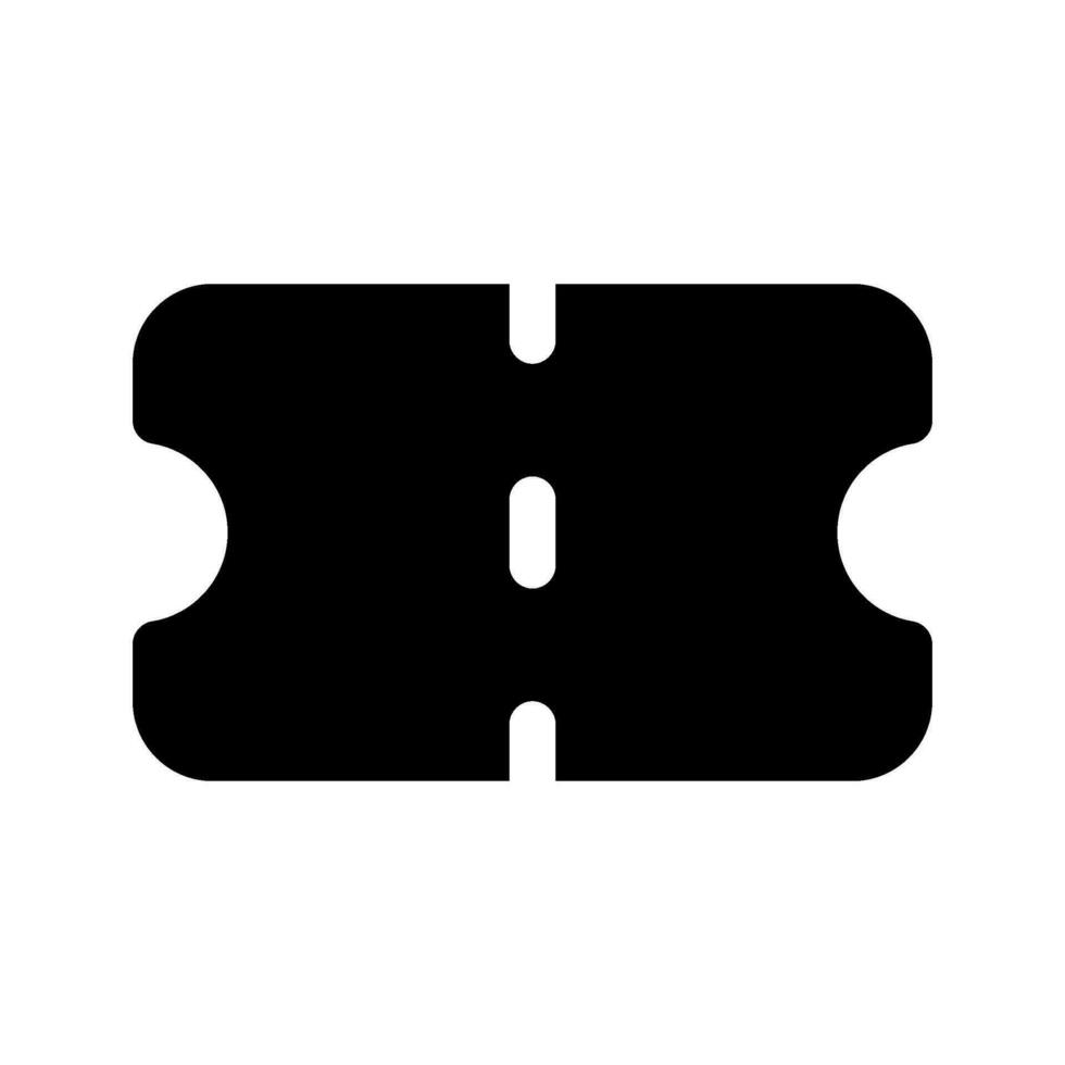 biglietto icona vettore simbolo design illustrazione