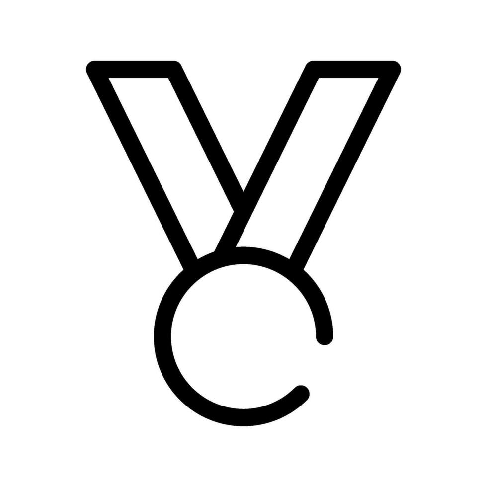 medaglia icona vettore simbolo design illustrazione