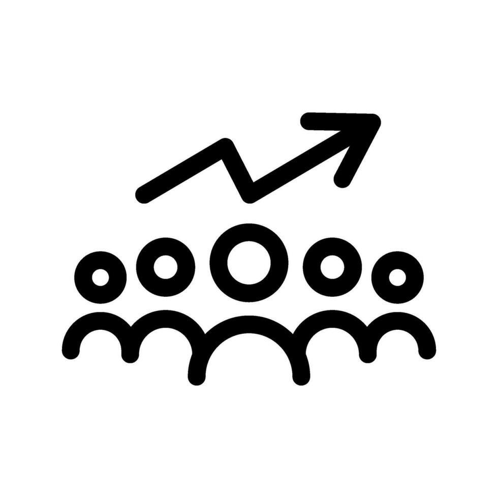 squadra gestione icona vettore simbolo design illustrazione