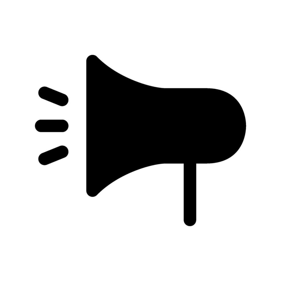 megafono icona vettore simbolo design illustrazione