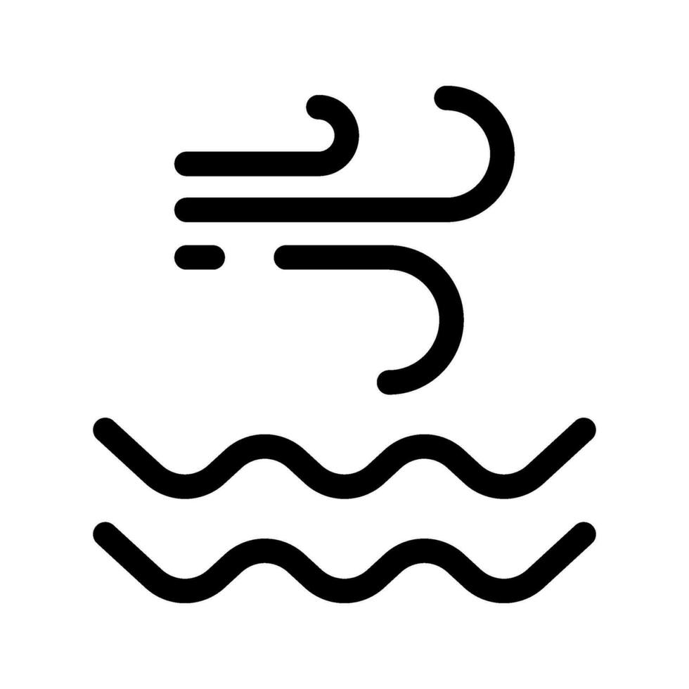 vento icona vettore simbolo design illustrazione