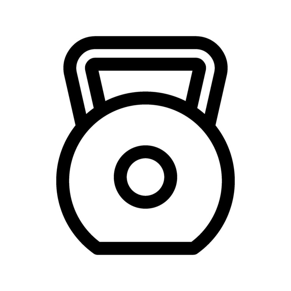 kettlebell icona vettore simbolo design illustrazione